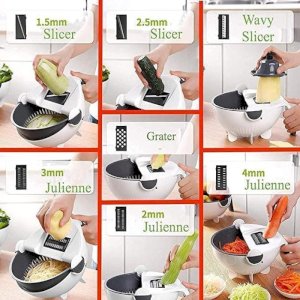 9 in 1 Rotating Vegetable Cutter Set